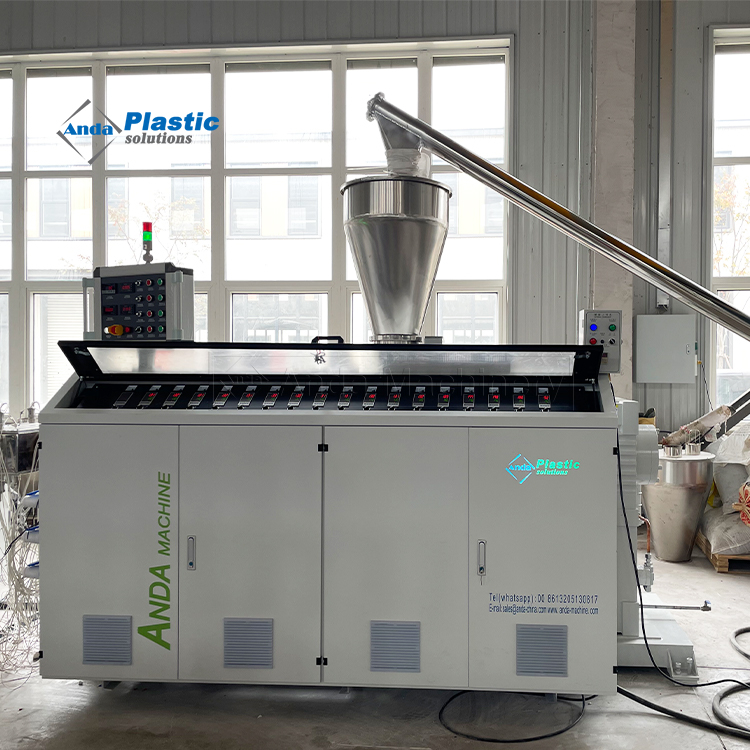 Sjsz 65/138 Machine d'extrudeuse en plastique à double vis conique Machine d'extrudeuse de feuille de PVC
